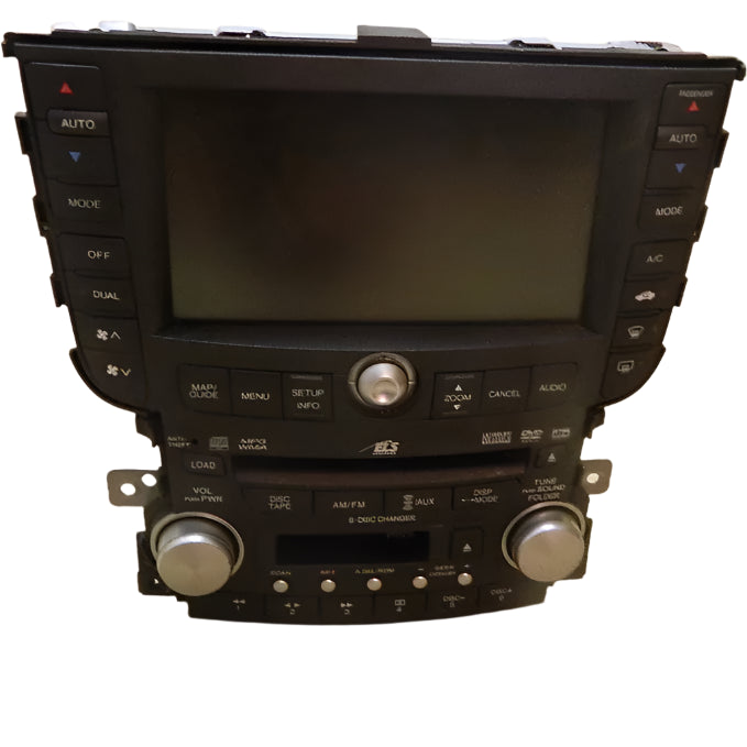 2007 07 2008 08 ACURA TL NAVIGATION SYSTEM DVD PLAYER AND RADIO SYSTEM SCREEN