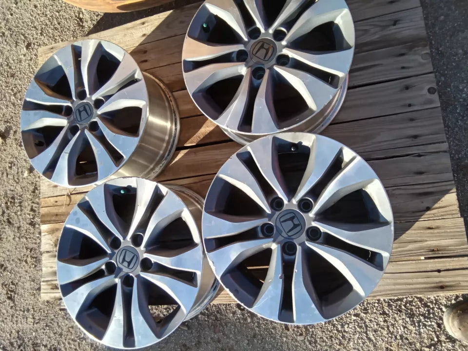 2013 2014 2015 HONDA ACCORD 16" 16 INCH 16X7 5 DOUBLE SPOKE ALLUMINUM WHEELS SET
