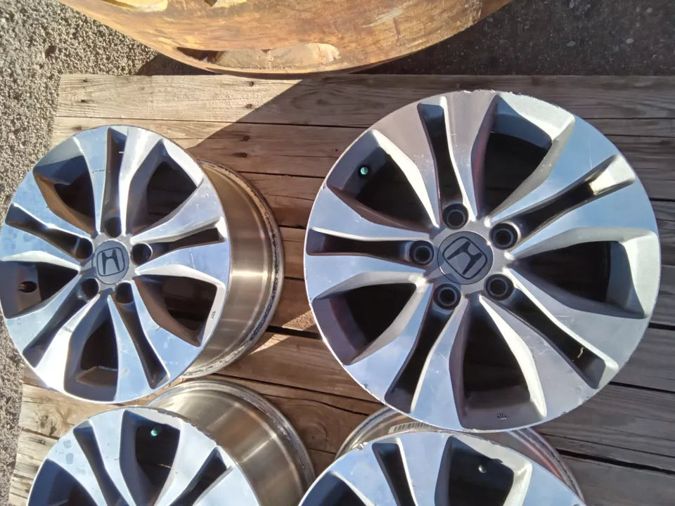 2013 2014 2015 HONDA ACCORD 16" 16 INCH 16X7 5 DOUBLE SPOKE ALLUMINUM WHEELS SET