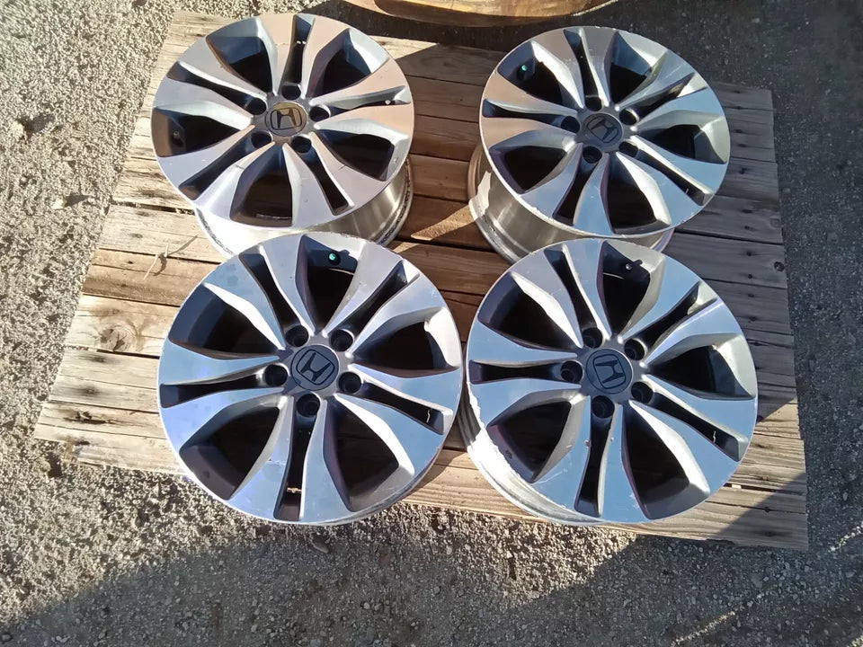 2013 2014 2015 HONDA ACCORD 16" 16 INCH 16X7 5 DOUBLE SPOKE ALLUMINUM WHEELS SET