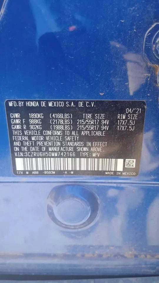 2021 Honda HRV