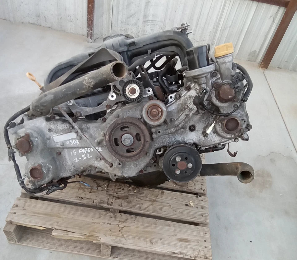 14 15 SUBARU FORESTER 2.5L MANUAL TRANSMISSION ENIGNE MOTOR ASSY VIN A MT FB25