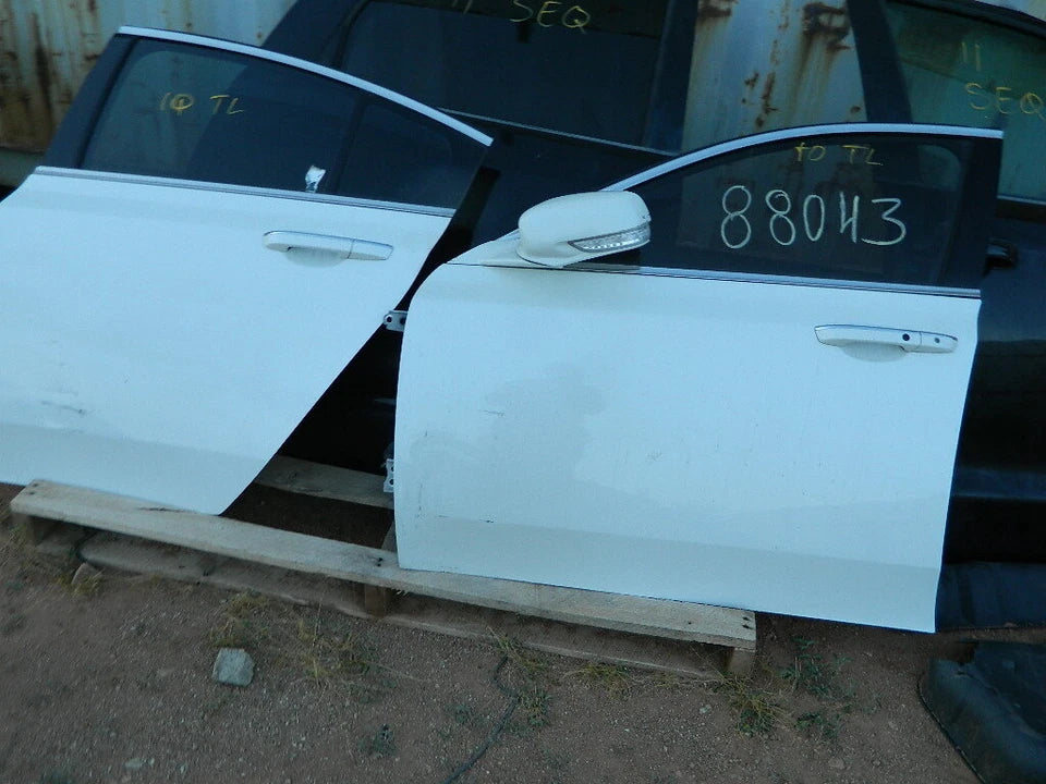 2009-2014 ACURA TL FRONT AND REAR LEFT DRIVER SIDE DOORS-SET PEARL WHITE COLOR
