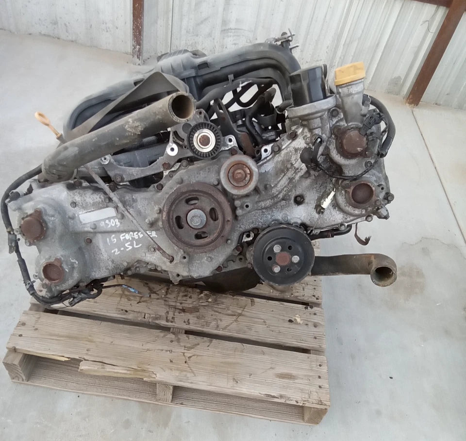 14 15 SUBARU FORESTER 2.5L MANUAL TRANSMISSION ENIGNE MOTOR ASSY VIN A MT FB25