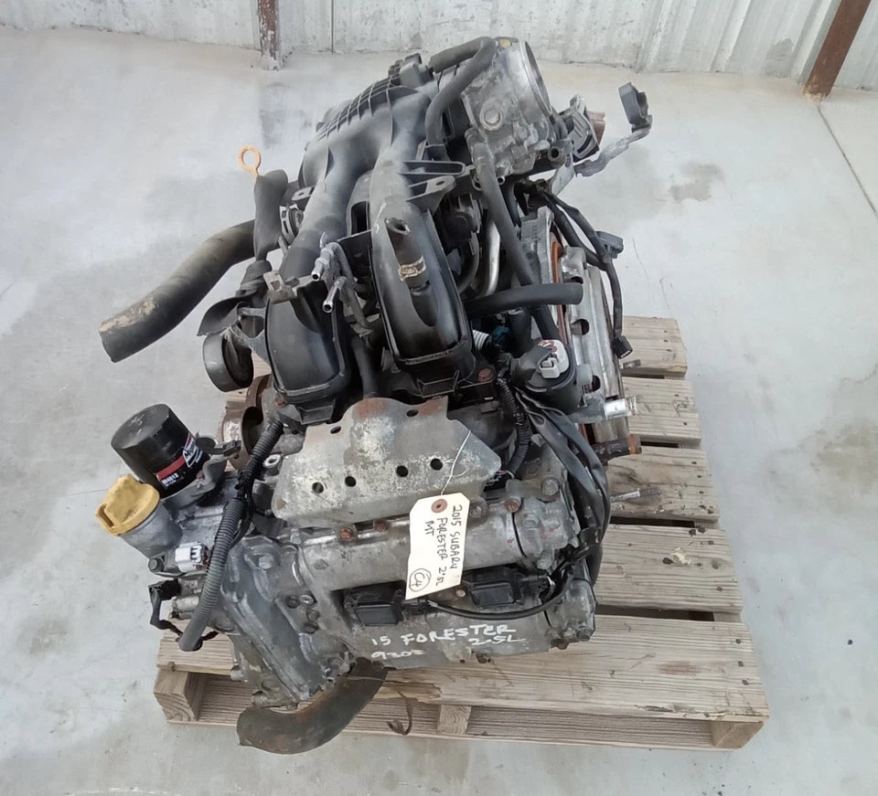 14 15 SUBARU FORESTER 2.5L MANUAL TRANSMISSION ENIGNE MOTOR ASSY VIN A MT FB25