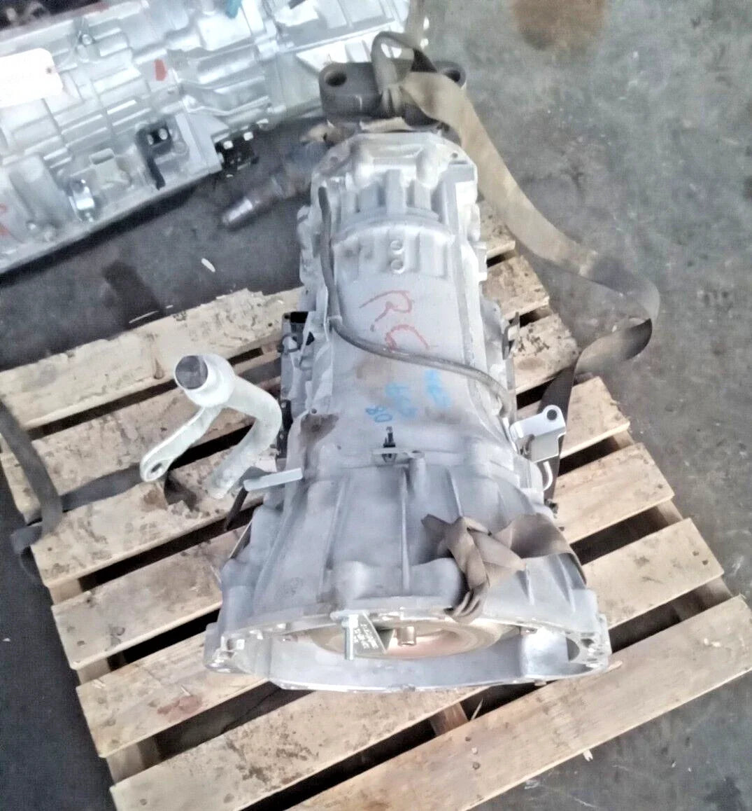 2008 INFINITI G37 3.7L coupe 2WD automatic transmission assembly with 57,753 miles on wooden pallet