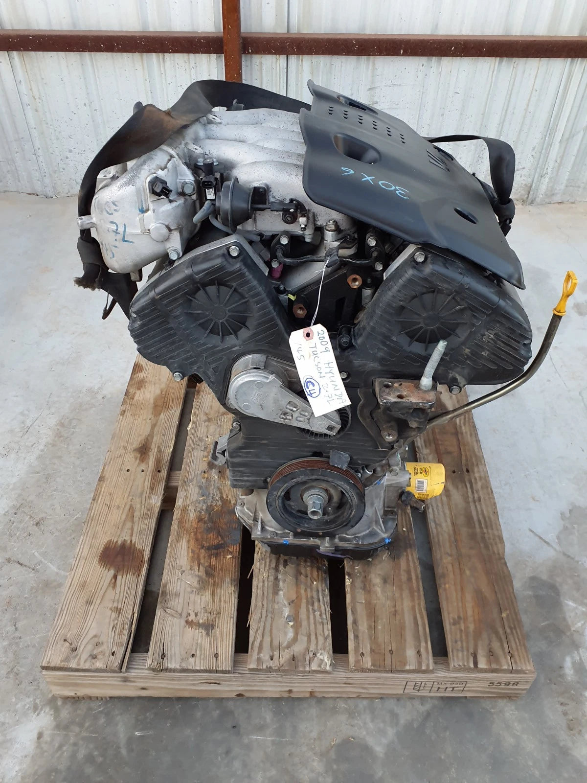 05-10 KIA SPORTAGE 05-09 HYUNDAI TUCSON 2.7L V6 ENGINE MOTOR ASSY VIN 3 &D G6BA