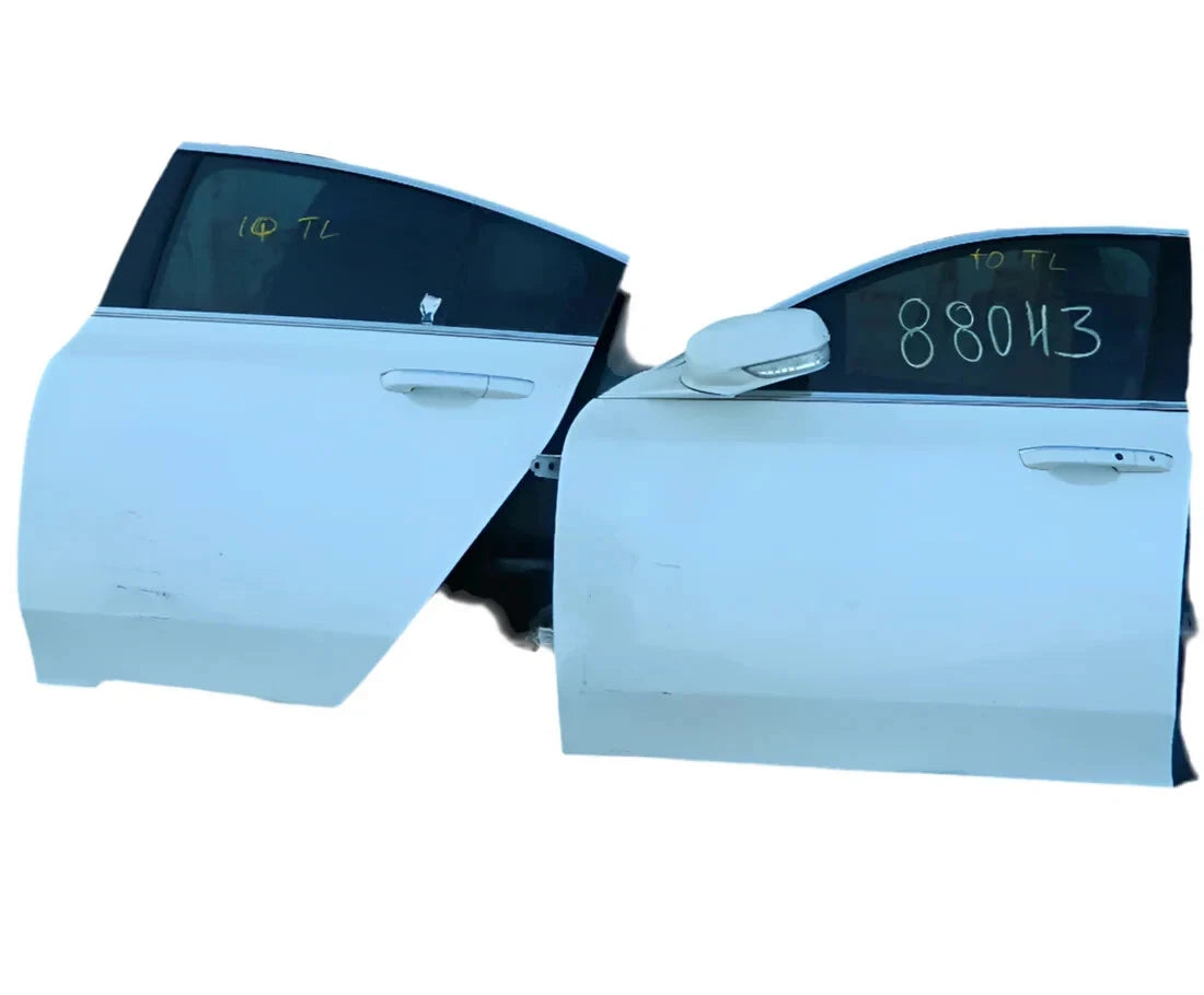 2009-2014 ACURA TL FRONT AND REAR LEFT DRIVER SIDE DOORS-SET PEARL WHITE COLOR