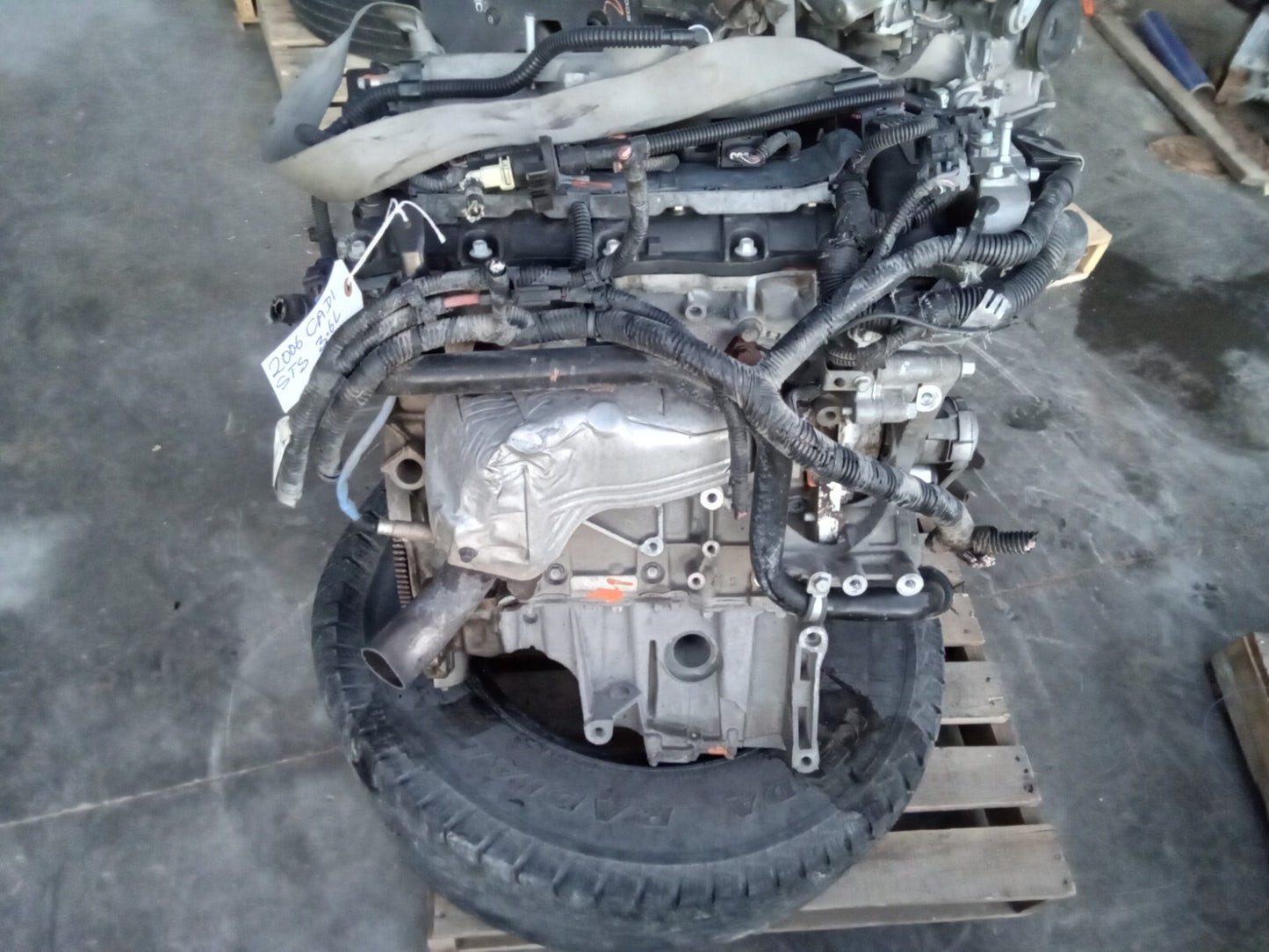 2006 CADILLAC SRX STS 3.6L VIN 7, 8th digit, opt LY7 ENGINE MOTOR ASSEMBLY 122K