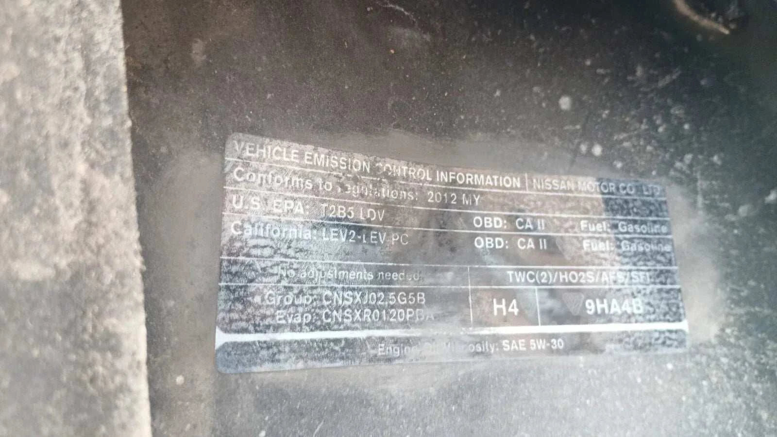Nissan Altima 2.5L
