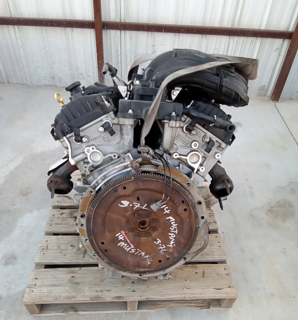 2011 2012 2013 2014 FORD MUSTANG 3.7L V6 ENGINE MOTOR ASSEMBLY VIN M