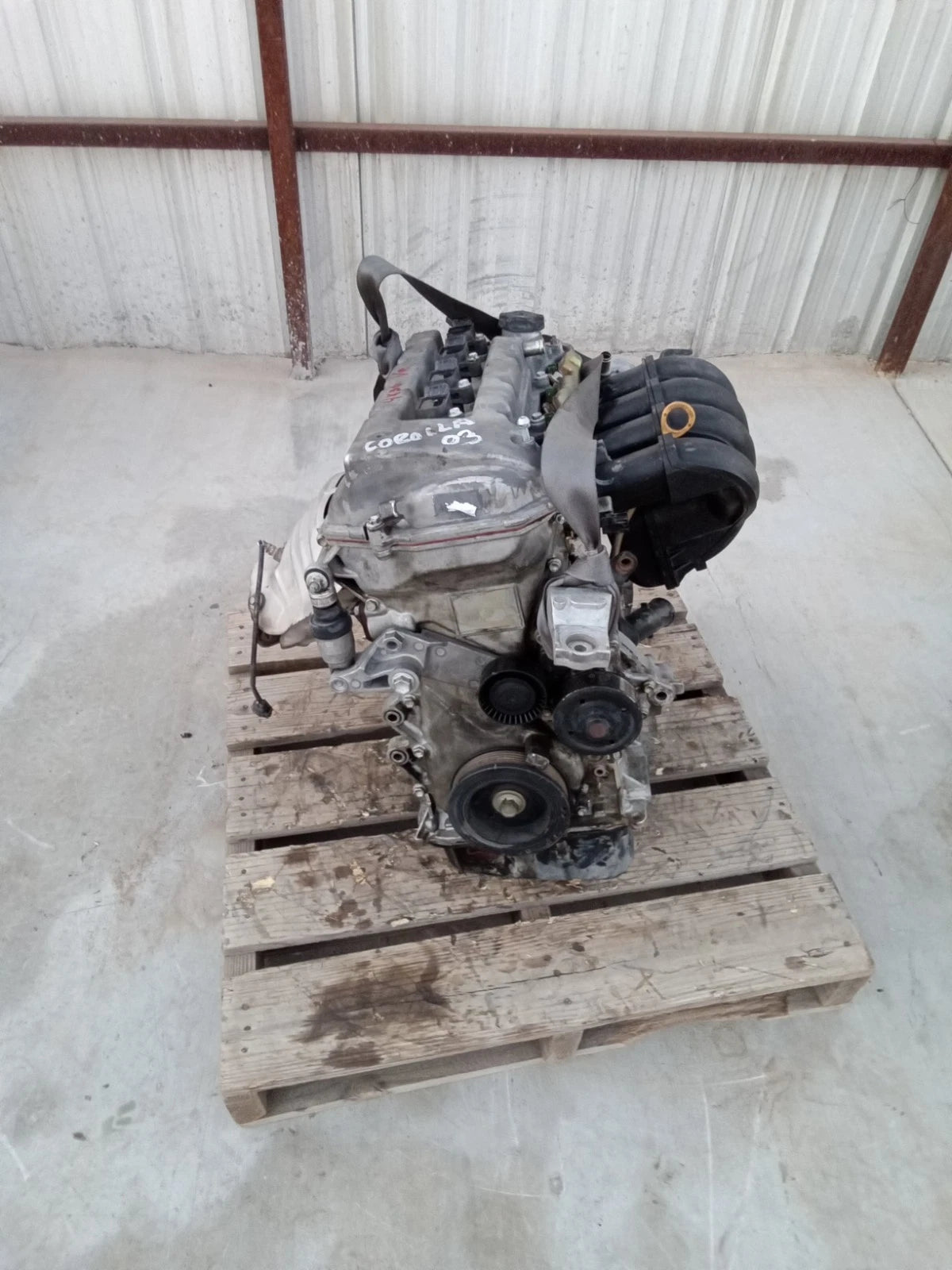 2003 2004 (THRU 04/04) TOYOTA COROLLA 1.8L ENGINE MOTOR ASSEMBLY VIN R 1ZZFE
