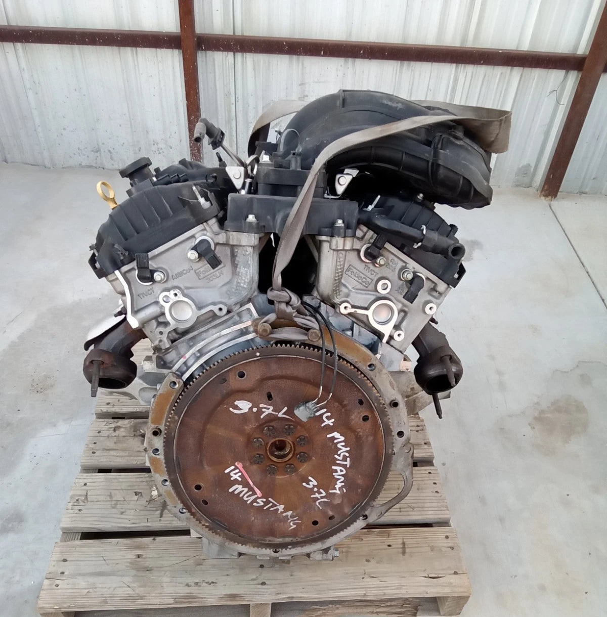 2011 2012 2013 2014 FORD MUSTANG 3.7L V6 ENGINE MOTOR ASSEMBLY VIN M