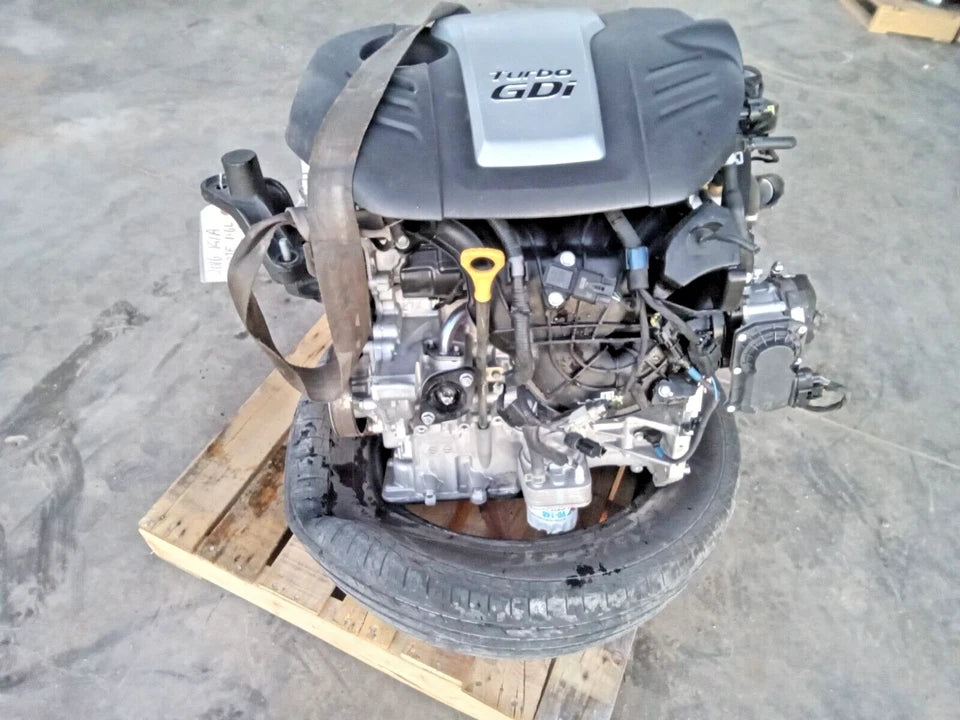13- 15 HYUNDAI VELOSTER 14-16 KIA FORTE AT, 1.6L TURBO VIN 3 & E ENGINE MOTOR