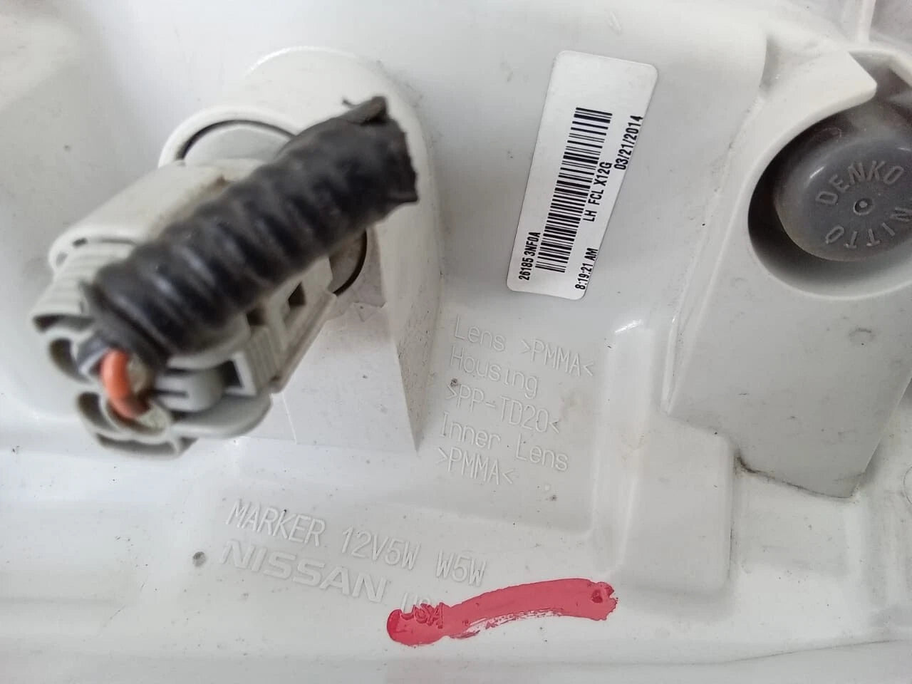2011 - 2017 NISSAN LEAF TURN SIGNAL LIGHT LEFT DRIVER SIDE - 261853NF0A
