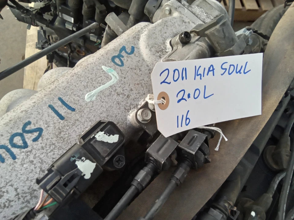 2010 2011 KIA SOUL 2.0L 4CYL ENGINE MOTOR ASSEMBLY (VIN 2, 8th digit) - LOW MILE