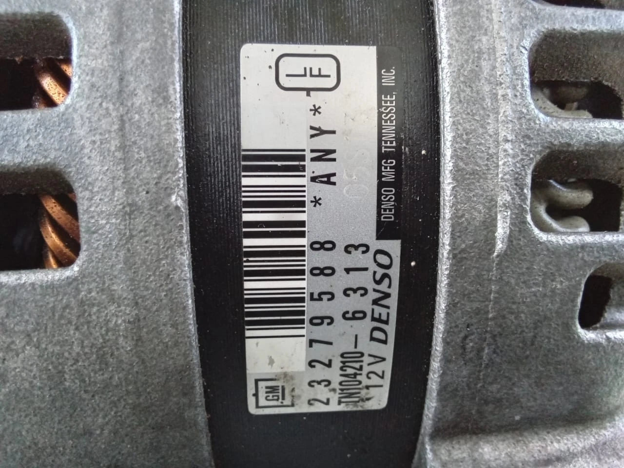 2009-2017 CHEVROLET TRAVERSE 3.6L ALTERNATOR GENERATOR - 23279588 | TN1042106313