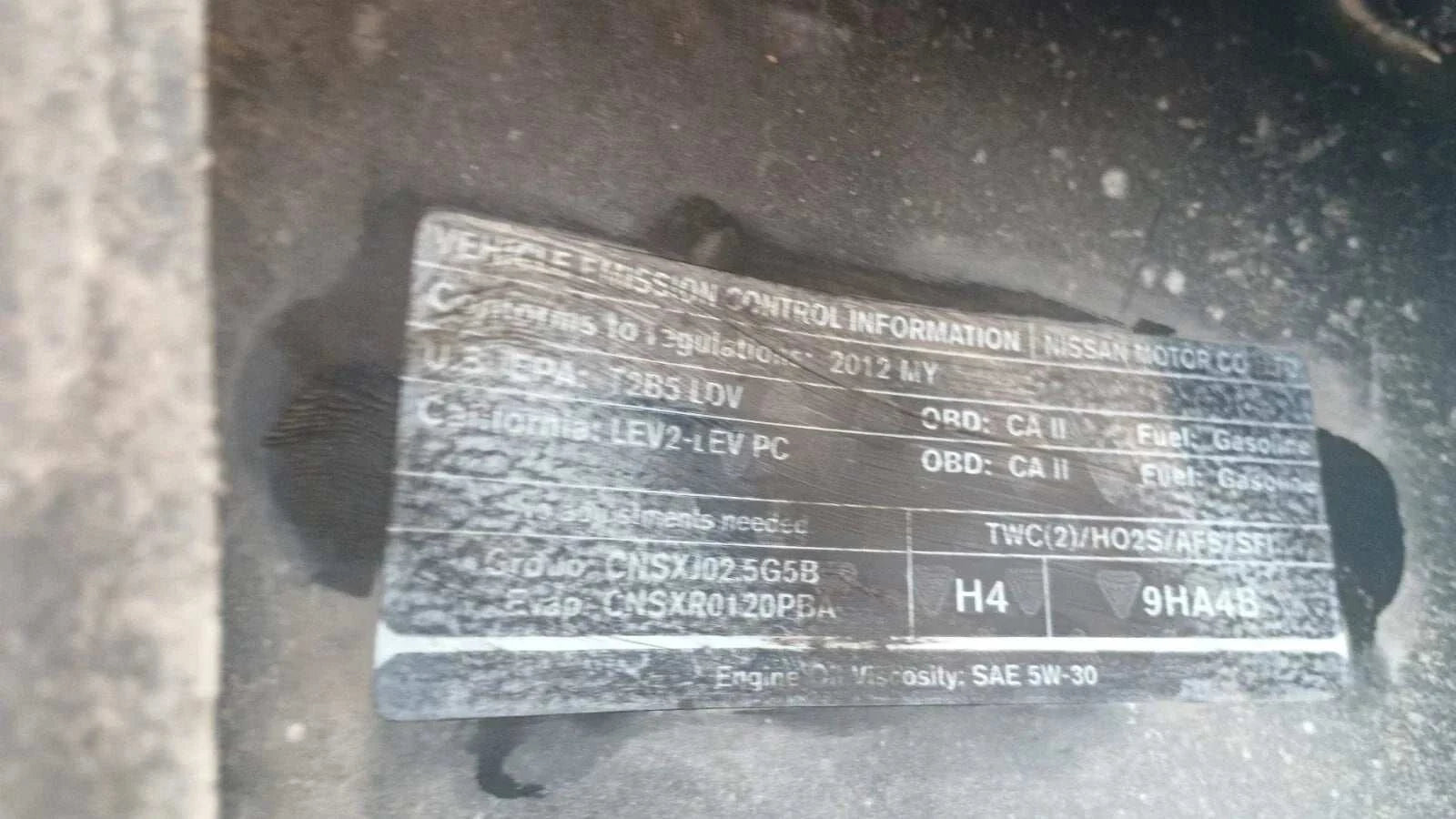 Nissan Altima 2.5L