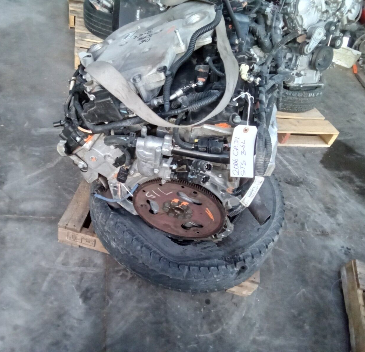 2006 CADILLAC SRX STS 3.6L VIN 7, 8th digit, opt LY7 ENGINE MOTOR ASSEMBLY 122K