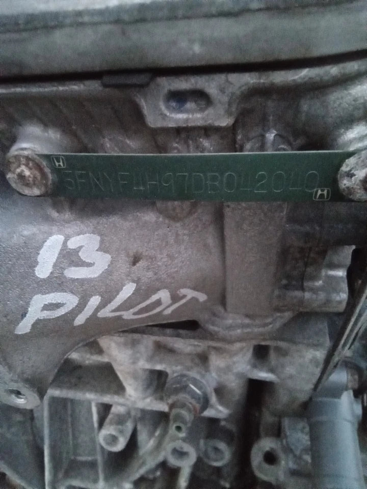 13 14 15 HONDA PILOT V6 3.5L VIN 4 ENGINE MOTOR ASSEMBLY J35Z4