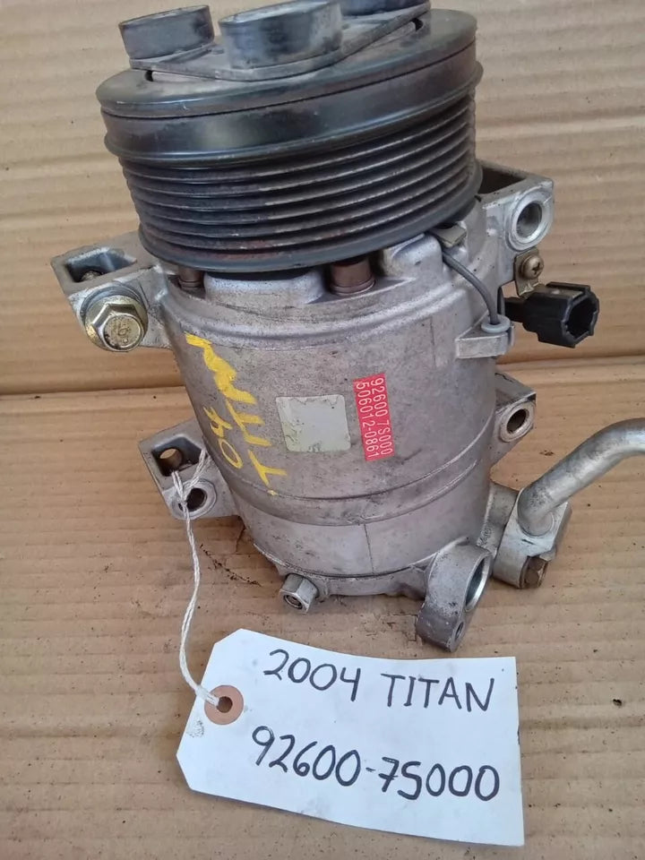 2004-2007 NISSAN TITAN 5.6L A/C COMPRESSOR 92600-7S000 - OEM