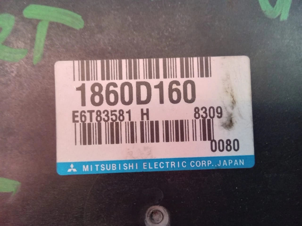 2018 MITSUBISHI OUTLANDER SPORT 2.0L ENGINE COMPUTER CONTROL MODULE ECU ECM E6T83581 1860D160