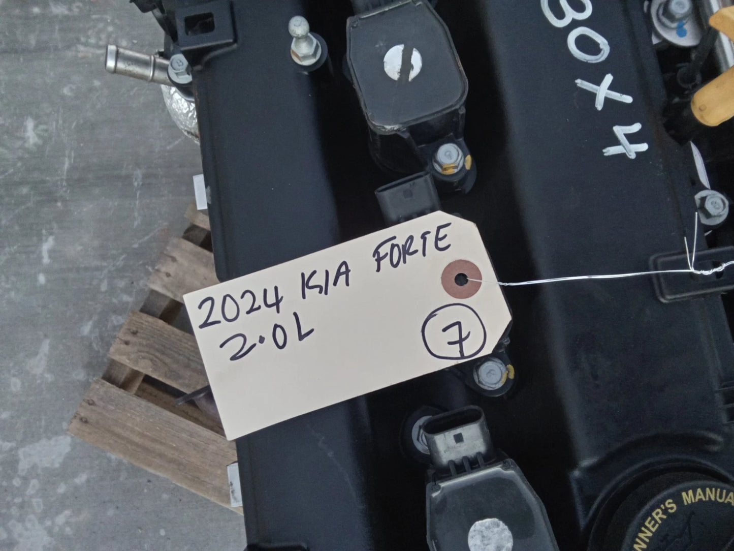 19 20 21 22 23 24 KIA FORTE 2.0L, VIN D (8th digit, Sedan) AT CVT ENGINE MOTOR