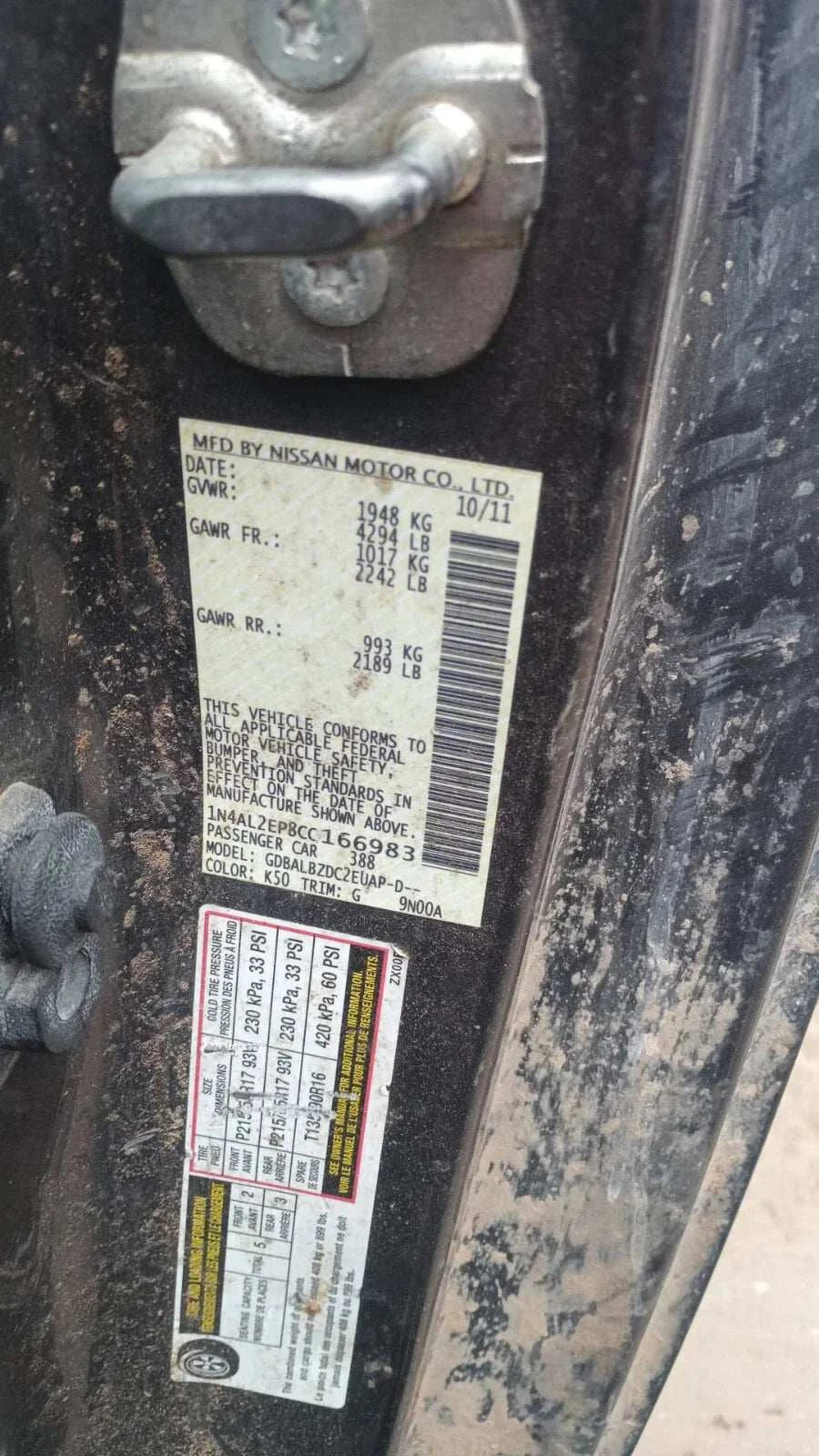 Nissan Altima 2.5L