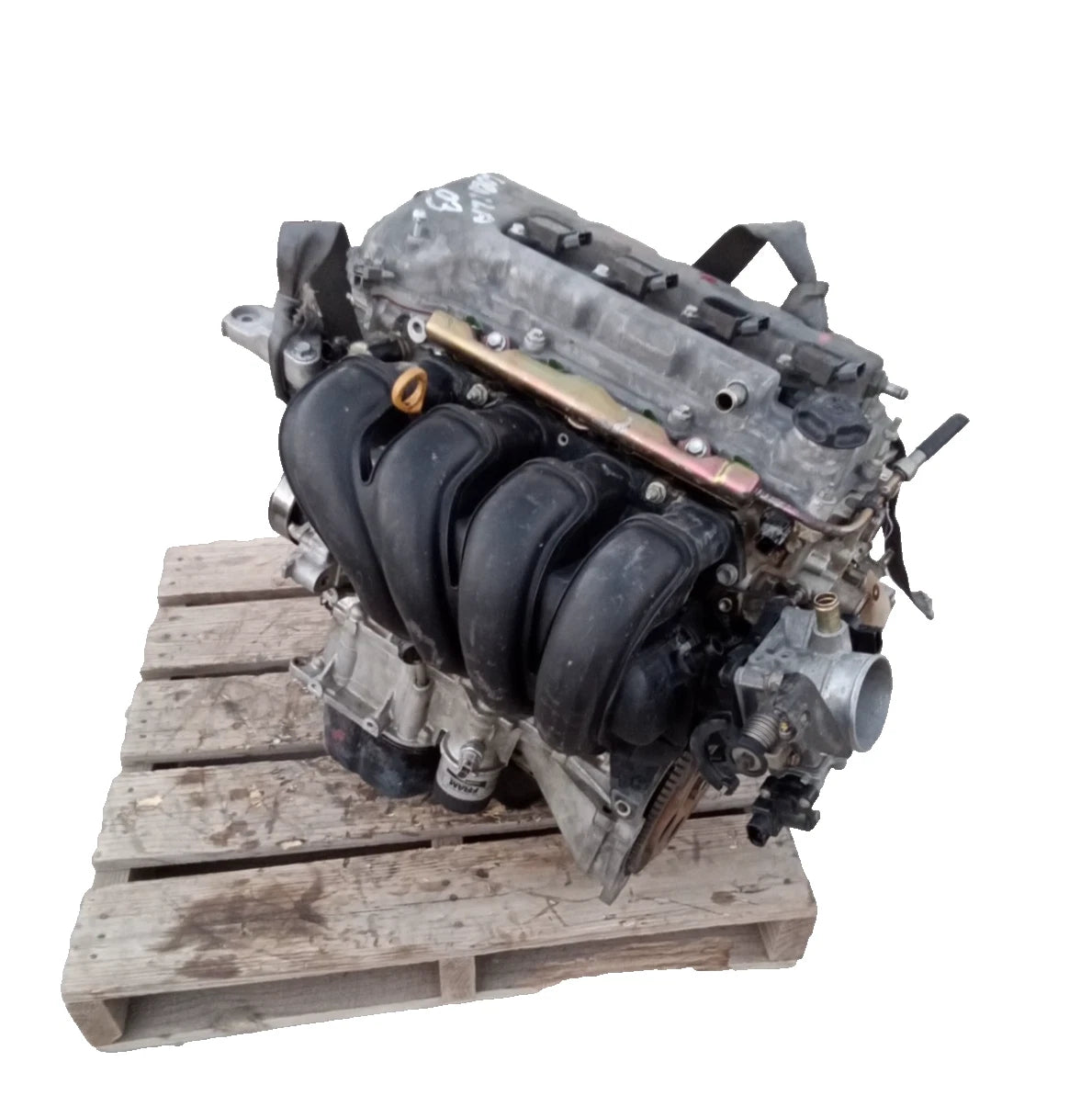 2003 2004 (THRU 04/04) TOYOTA COROLLA 1.8L ENGINE MOTOR ASSEMBLY VIN R 1ZZFE