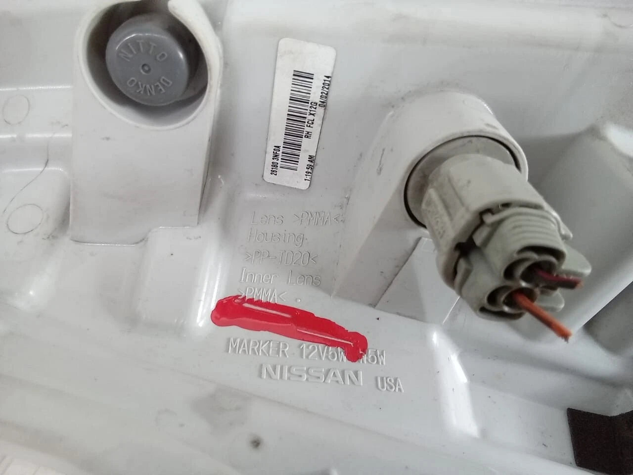 2011 - 2017 NISSAN LEAF TURN SIGNAL LIGHT RIGHT PASSENGER SIDE - 261803NF0A