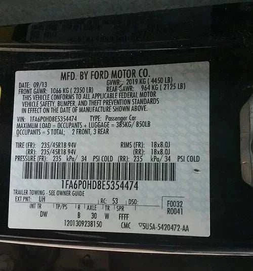 2014 FORD FUSION