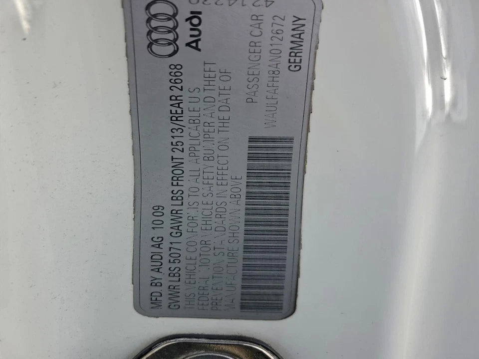 11-12 AUDI Q5 09-12 AUDI A4 10-12 AUDI A5 CC 2.0L ENGINE MOTOR ASSEMBLY CAEB