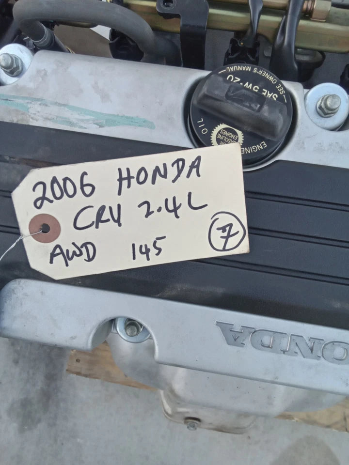 05 06 HONDA CRV CR-V 2.4L ENGINE MOTOR ASSEMBLY VIN D JAPAN BUILTK24A1 145K MILE