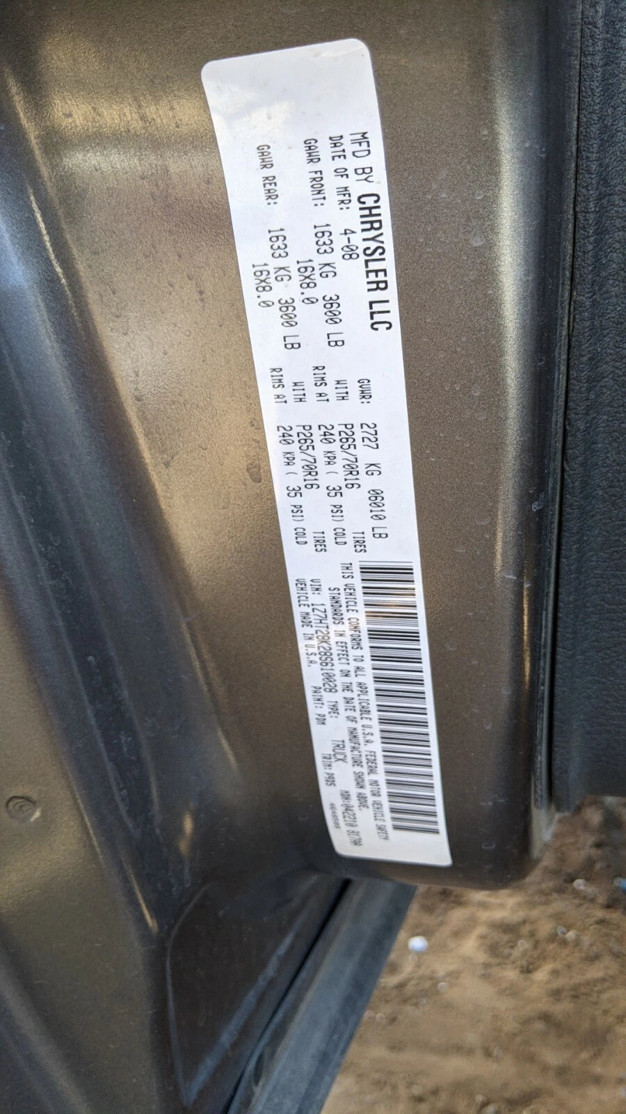 MITSUBISHI RAIDER DOU DODGE DAKOTA REAR END DIFFERENTIAL CARRIER AXLE 4WD
