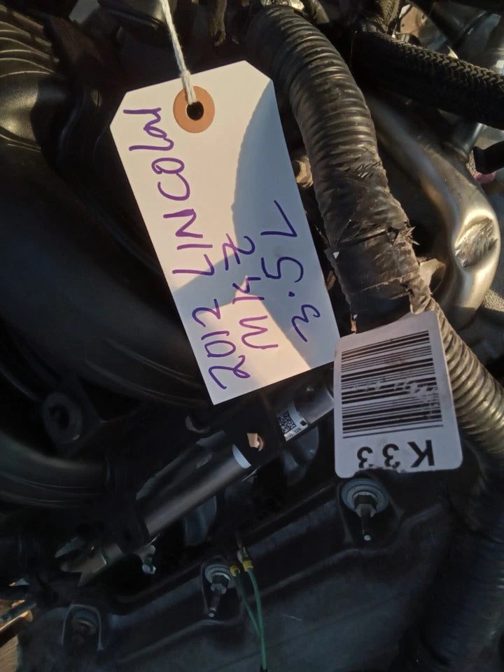 2011 2012 LINCOLN MKZ FORD FUSION VIN C, 8th digit 3.5L ENGINE MOTOR W/O COOLER
