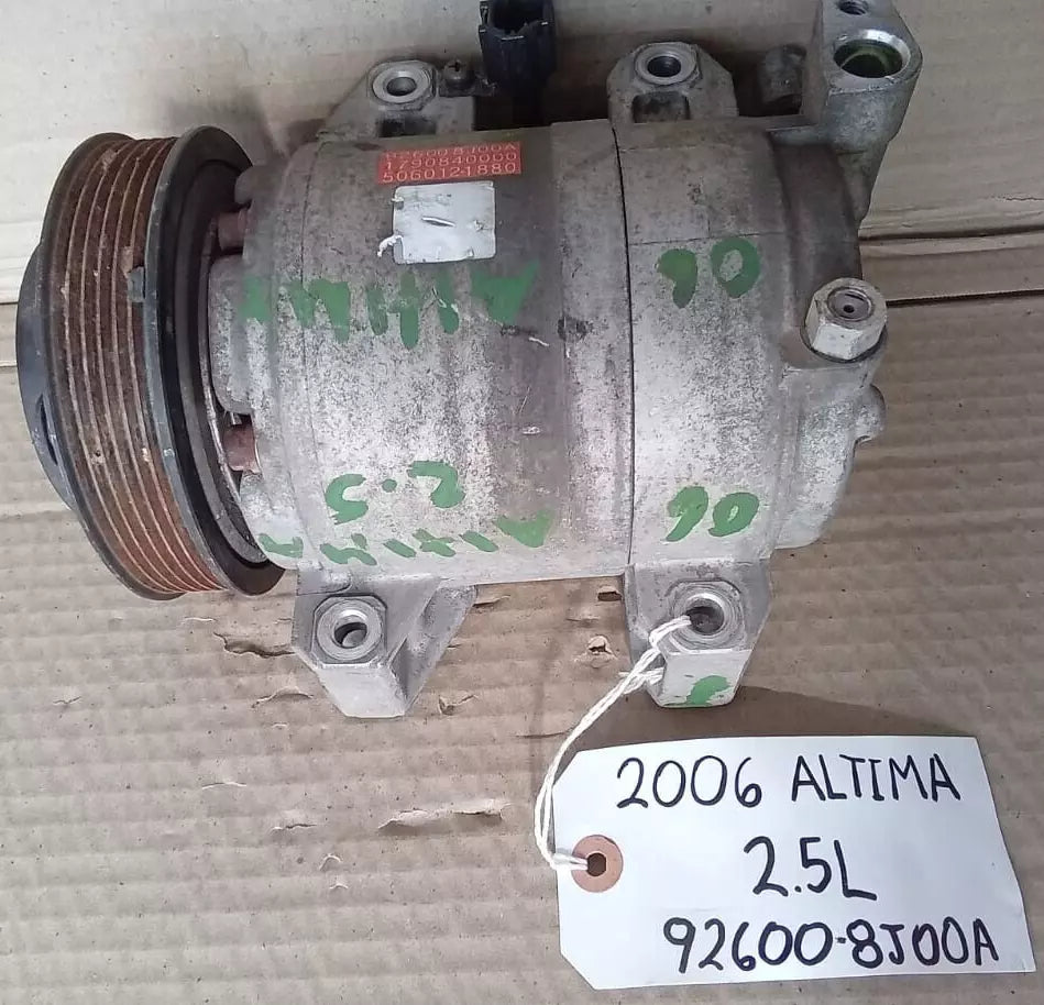 2002-2006 NISSAN ALTIMA 2.5L A/C COMPRESSOR 92600-8J00A - OEM