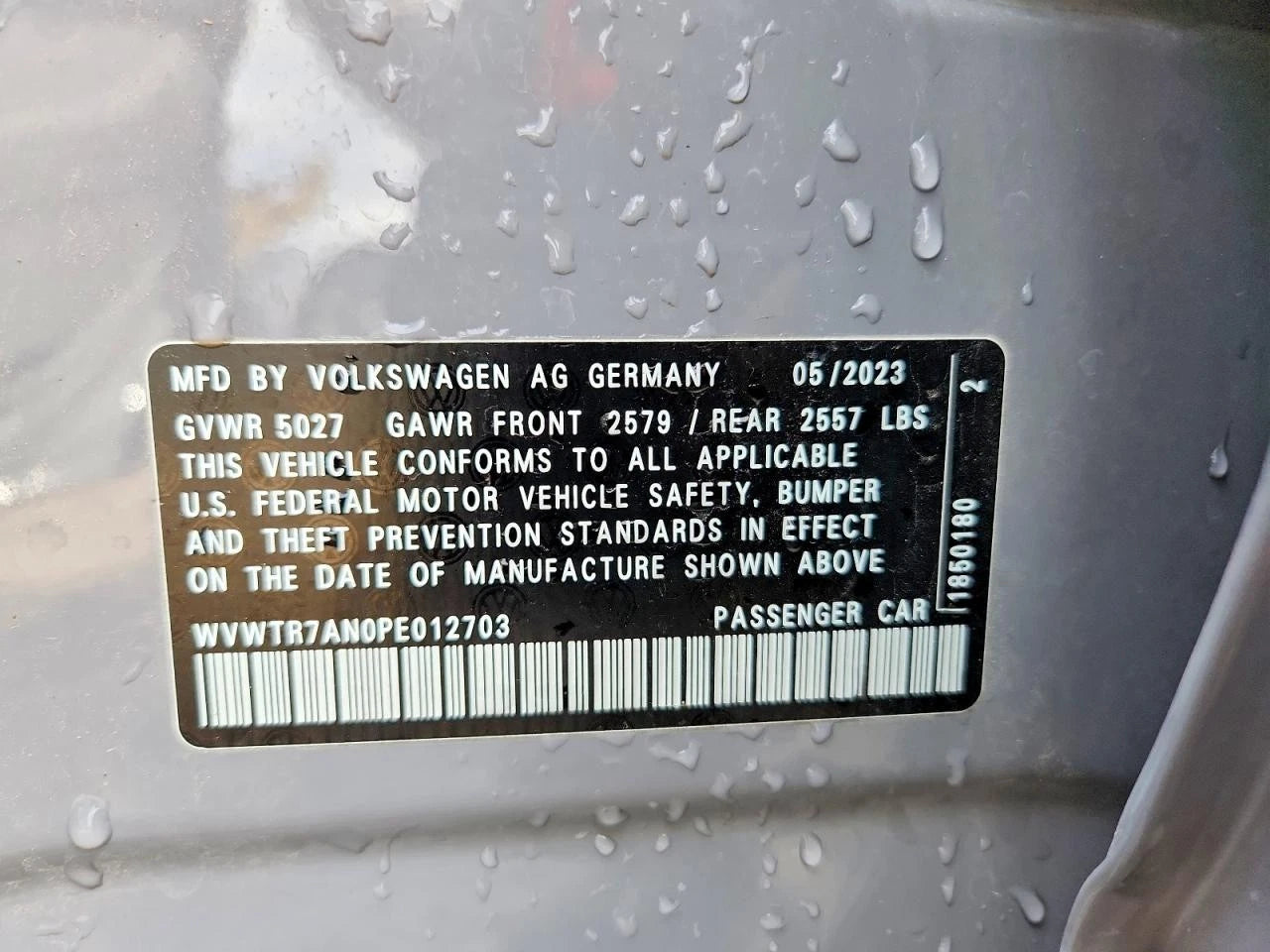 2019 2020 2021 2022 2023 VOLKSWAGEN ARTEON 2.0L AWD DCT TRANSMISSION W/TRANSFER