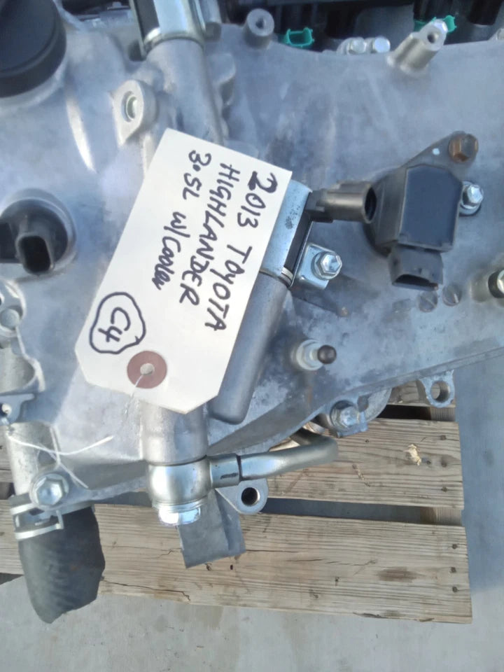 10 11 12 13 TOYOTA HIGHLANDER 3.5L ENGINE MOTOR ASSY W/ OIL COOLER 2GRFE GRADE A