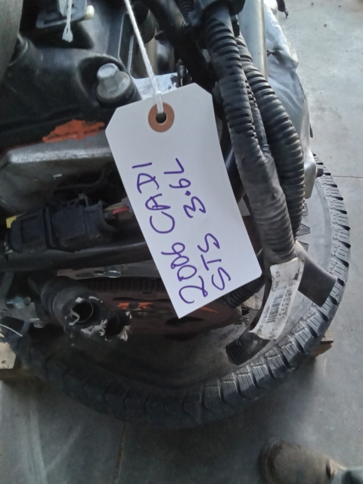 2006 CADILLAC SRX STS 3.6L VIN 7, 8th digit, opt LY7 ENGINE MOTOR ASSEMBLY 122K
