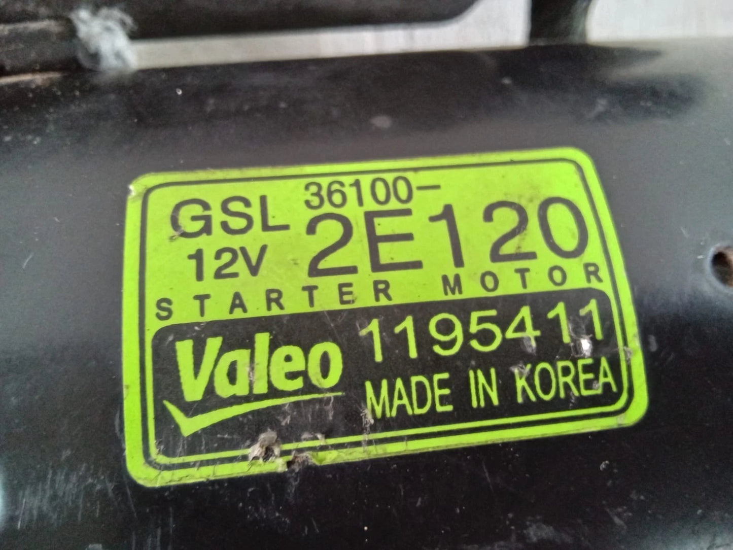 2013-2016 KIA FORTE SOUL | HYUNDAI ELANTRA TUCSON STARTER MOTOR - 36100-2E120