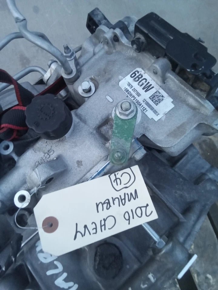 15 16 CHEVY MALIBU 2.5L 2WD 4X2 VIN 1 AUTOMATIC TRANSMISSION ASSEMBLY 6BGW
