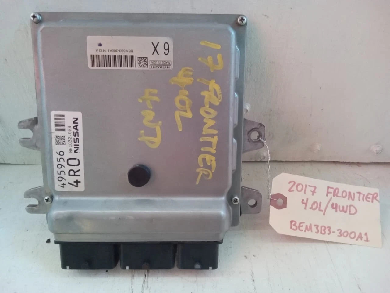 16-17 NISSAN FRONTIER 4.0L 4WD ENGINE COMPUTER CONTROL MODULE ECU ECM BEM3B3300A