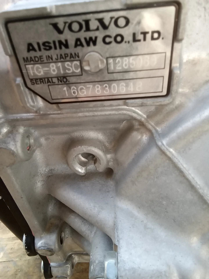 15 16 17 VOLVO XC60 2.0L T5 2WD 4X2 AUTOMATIC TRANSMISSION ASSEMBLY VIN 40