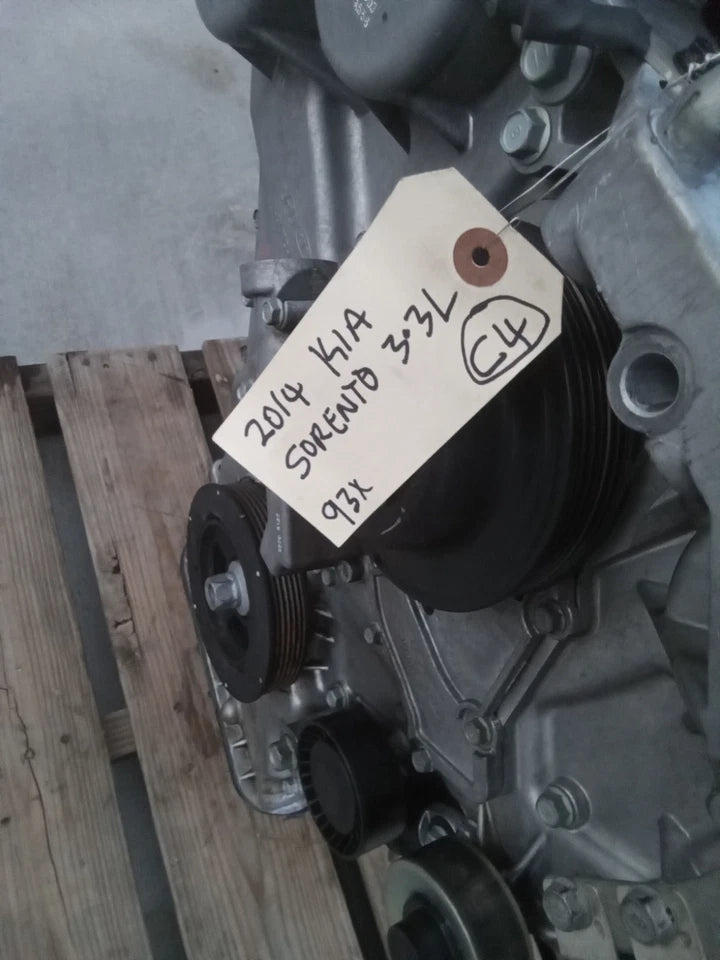 14 15 16 17 18 KIA SORENTO 3.3L V6 ENGINE MOTOR ASSEMBLY VIN 5 & 7 G6DH 93K MILE