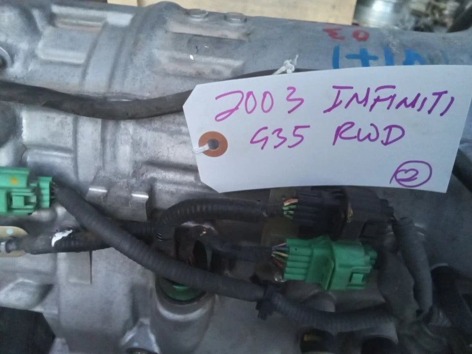 2003 INFINITI G35 SEDAN 3.5L 2WD RWD AUTOMATIC TRANSMISSION ASSY 8/02 to 10/02