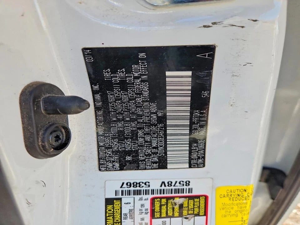 10- 15 LEXUS RX350 11-16 TOYOTA SIENNA 3.5L ENGINE MOTOR W/ OIL COOLER 2GRFE 93K