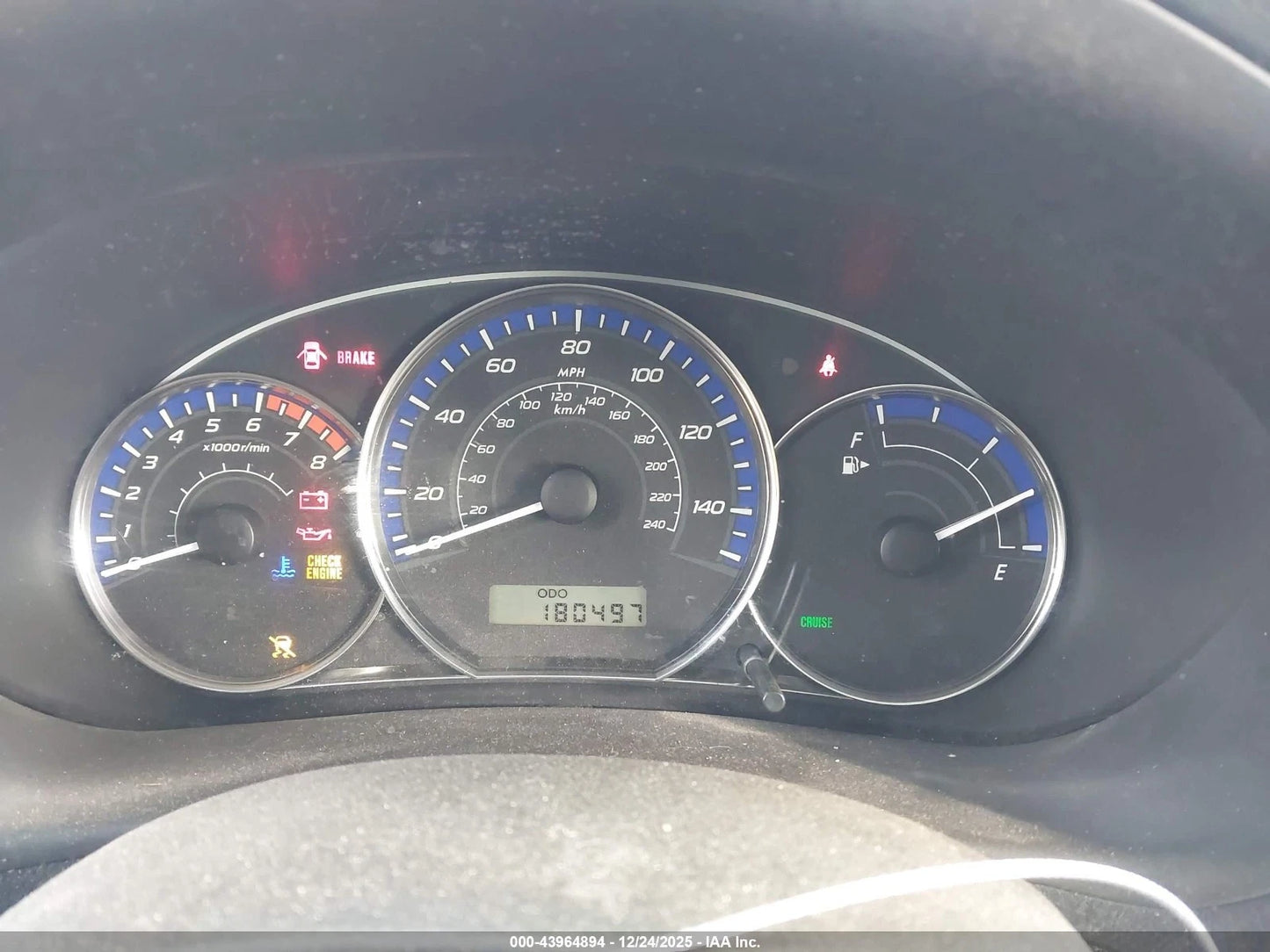 09 10 11 12 13 SUBARU FORESTER 2.5L W/O TURBO MANUAL MT STANDARD TRANSMISSION