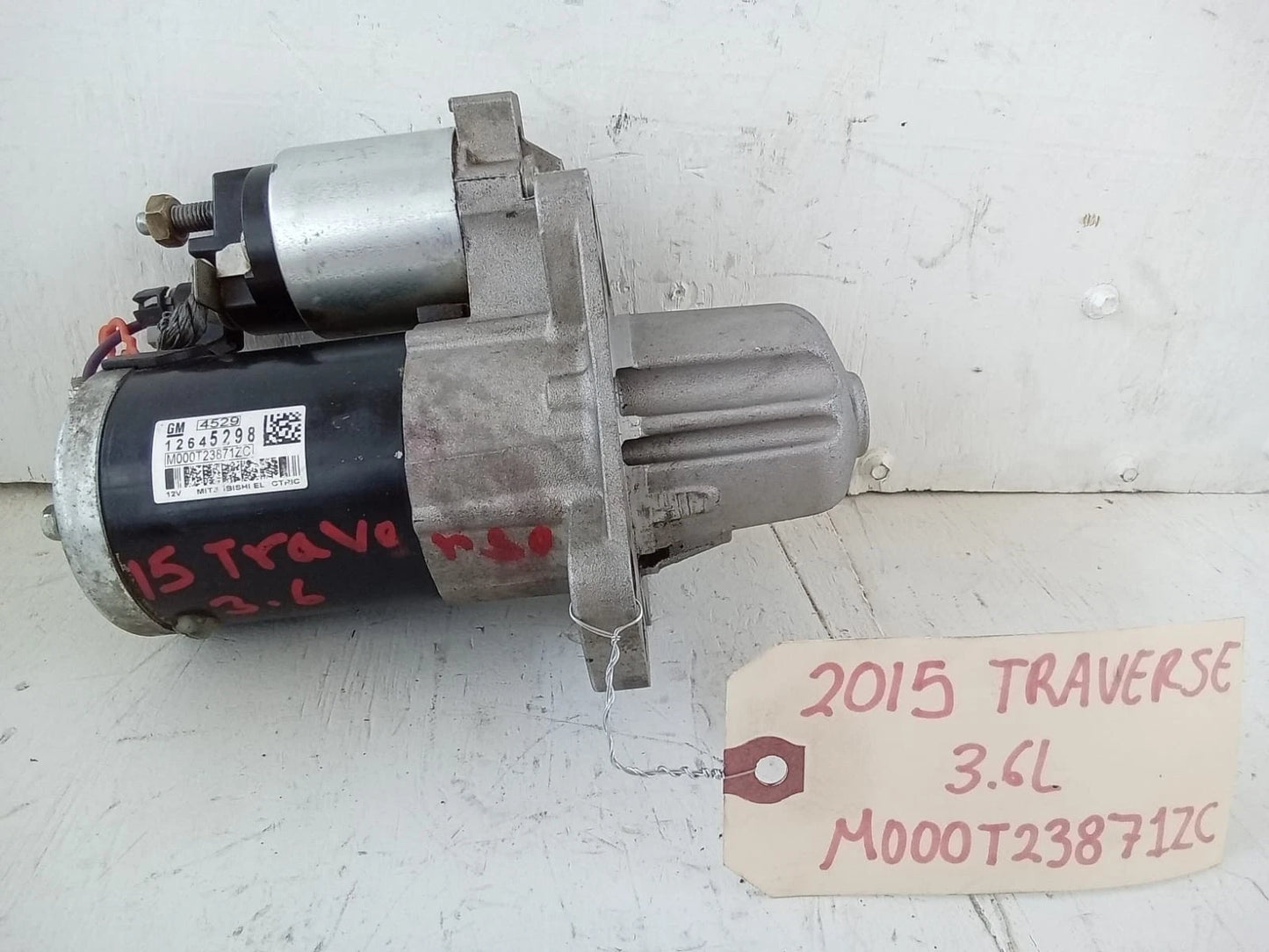 2009-2017 CHEVROLET TRAVERSE 3.6L V6 STARTER MOTOR - M000T23871ZC | 12645298