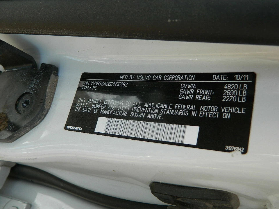 VOLVO 80 SERIES S80 FRONT AND REAR RIGHT RH SIDE DOORS DOOR SET (2 DOORS)