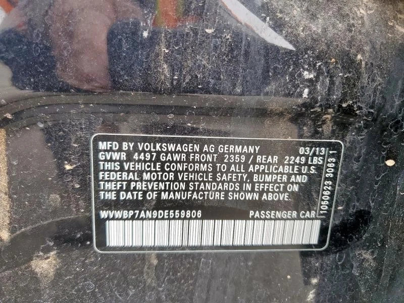 VOLKSWAGEN VW CC JETTA EOS BEETLE PASSAT 2.0L AUTOMATIC TRANSMISSION ID PBG